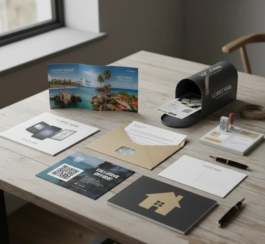 Direct Mail Marketing Materials Showcase