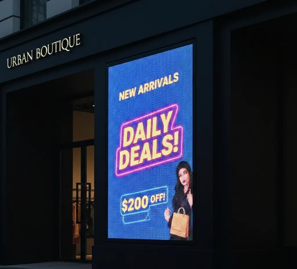 LED signage example