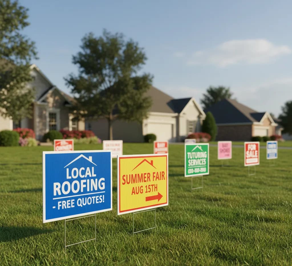 Yard sign marketing
