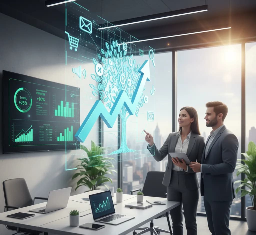 Business growth illustration